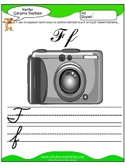 F Sesi Çalışma Sayfaları